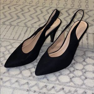 A New Day Black Suede heels
